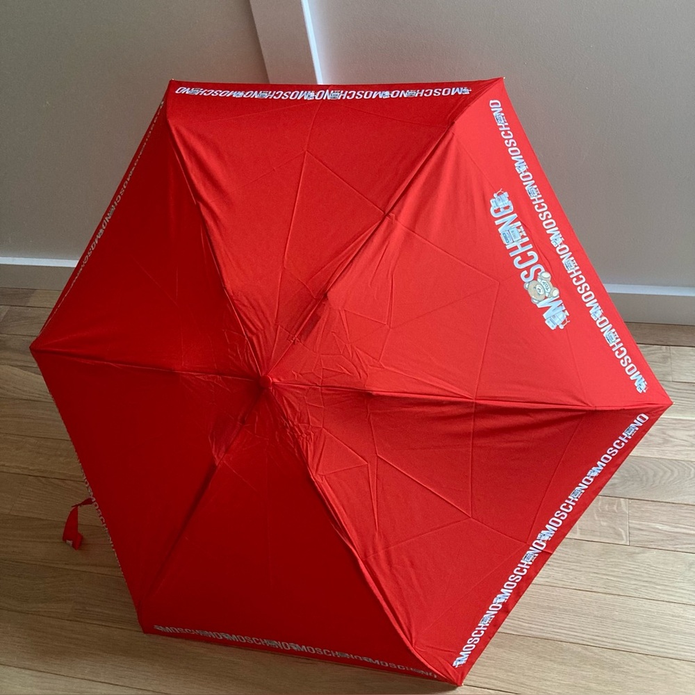 Moschino Bold Red Umbrella